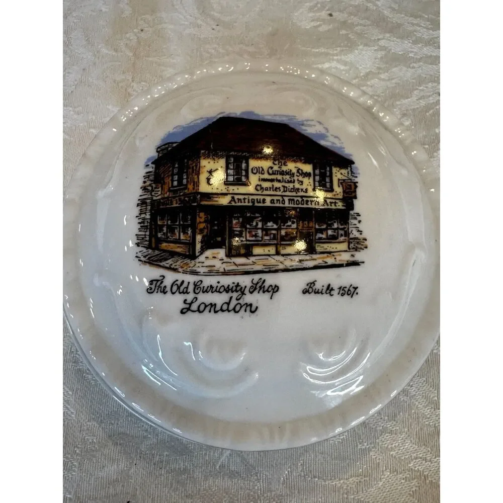 Vintage Royal Grafton trinket box bone china The Old Curiosity Shop London